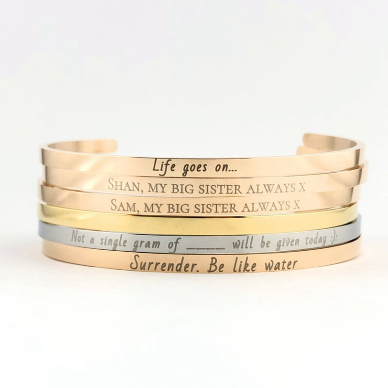 Coordinates Bracelet - Bracciale personalizzato personalizzato con incisione laser