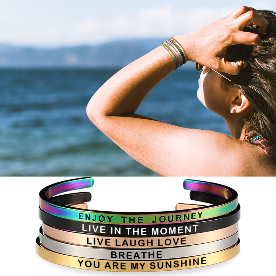 Coordinates Bracelet - La personalità personalizzata da 4mm incide
