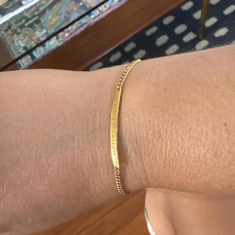 Coordinates Bracelet - ustom Bracciale con barra di latitudine
