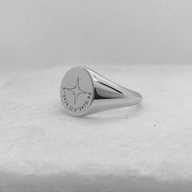 Coordinates Bracelet - Anello alla Moda con Coordinate Geografiche