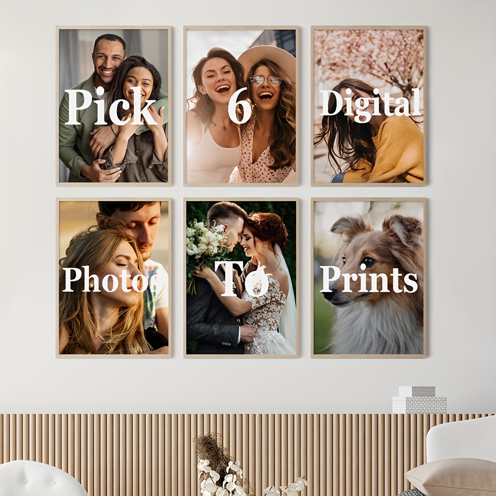 Set di 6 Stampe su Tela Person - Pet Portrait Custom recensione e prezzo